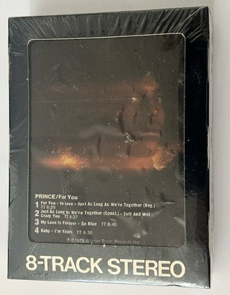 PRINCE - For You 8-Track Cartridge NEW / Factory Sealed