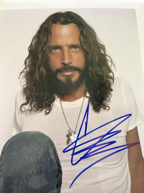 Chris Cornell - Soundgarden - Audioslave Hand Signed 8 x 10 Photo