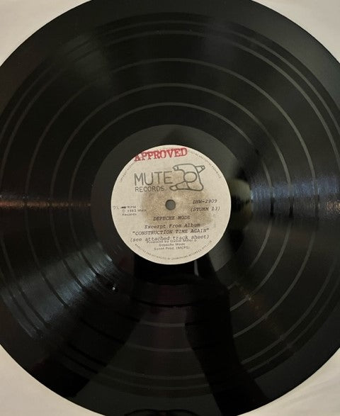 Depeche Mode - Selections From Construction Time Again UNIQUE PRODUCTION ACETATE
