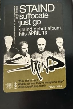 Staind - Suffocate Rare Promotional Only Cassette Single