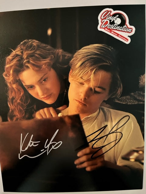 Titanic - Cast Signed 8 x 10 Photo Leonardo Dicaprio & Kate Winslet