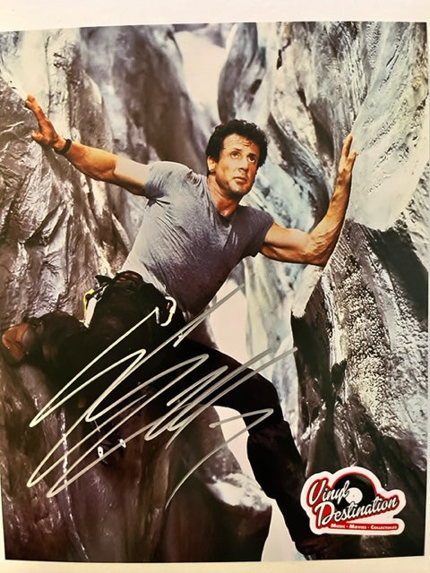 Sylvester Stallone - Cliffhanger Hand Signed 8 x 10 Photo