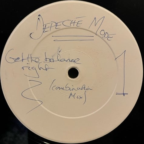 Depeche Mode - Get The Balance Right - RARE U.K. White Label 12" Test Pressing