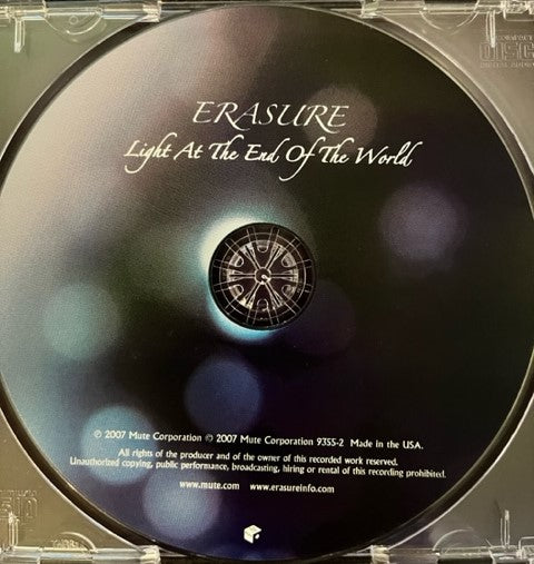 Erasure - Light At The End Of The World U.S. CD LP AUTOGRAPHED
