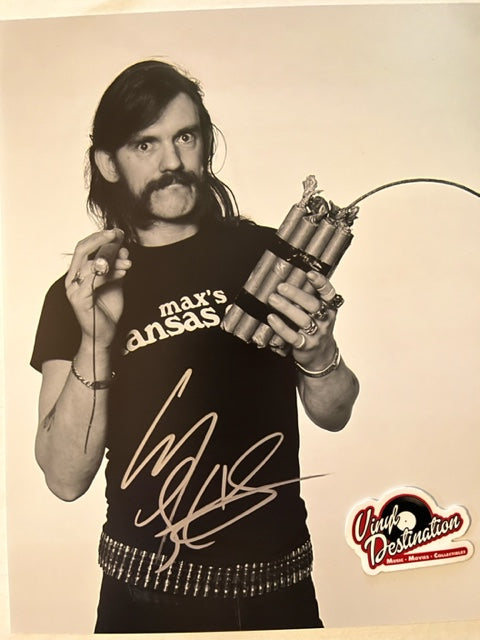 Lemmy Kilmister - Motorhead Hand Signed 8 x 10 Photo