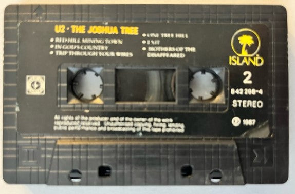 U2 - The Joshua Tree RARE Thailand Cassette LP