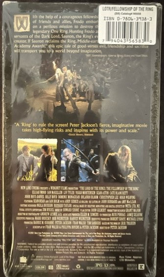 Lord Of The Rings - VHS Videocassette NEW / Factory Sealed