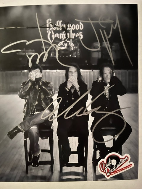 Hollywood Vampires - Fully Signed 8 x 10 Photo Depp - Perry - Cooper