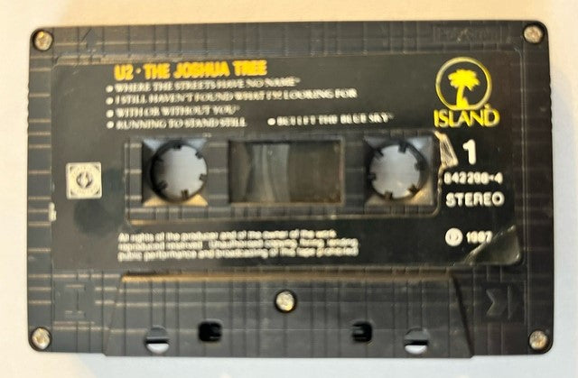 U2 - The Joshua Tree RARE Thailand Cassette LP