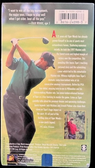 Tiger Woods - Son, Hero & Champion - VHS Videocassette - Factory Sealed