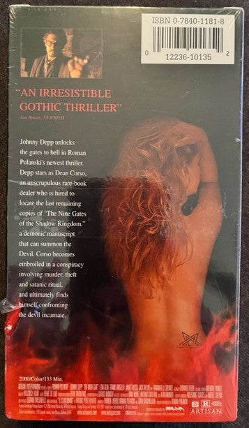 The Ninth Gate - VHS Videocassette New / Factory Sealed Johnny Depp