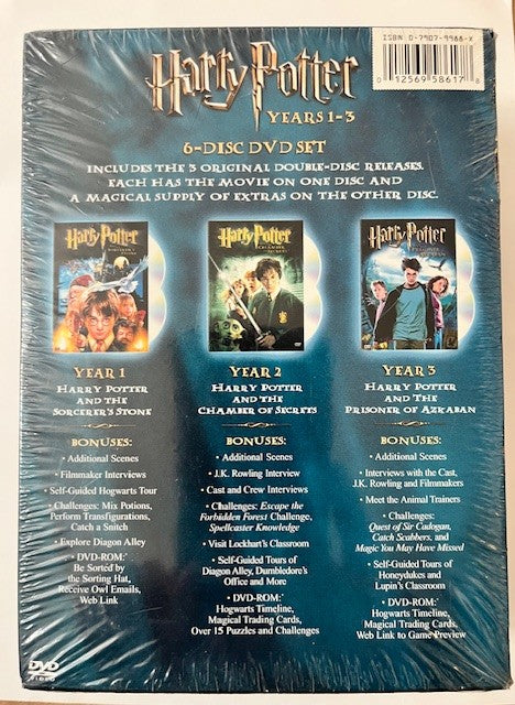 Harry Potter - 6 DVD Box Set WIDESCREEN NEW / Factory sealed