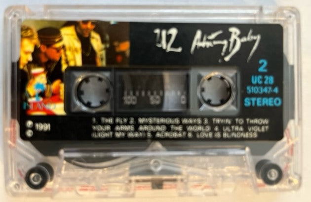 U2 - Achtung Baby RARE Thailand Import Cassette LP Uncensored Version