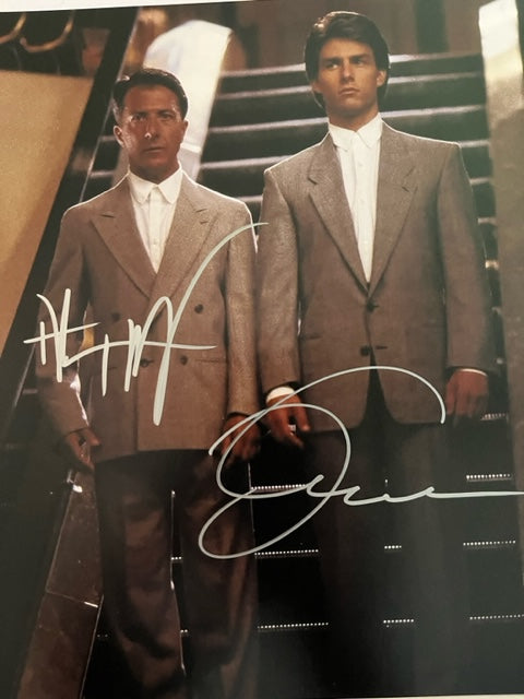 RAIN MAN - Cast Signed 8 x 10 Photo Tom Cruise & Dustin Hoffman