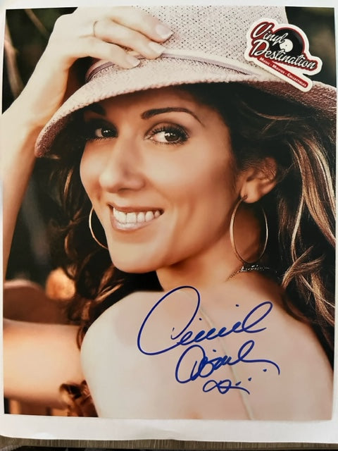 Celine Dion - Hand Signed 8 x 10 Photo