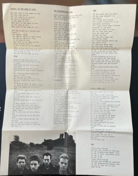 U2 - The Unforgettable Fire EXTREMELY RARE Taiwanese Cassette