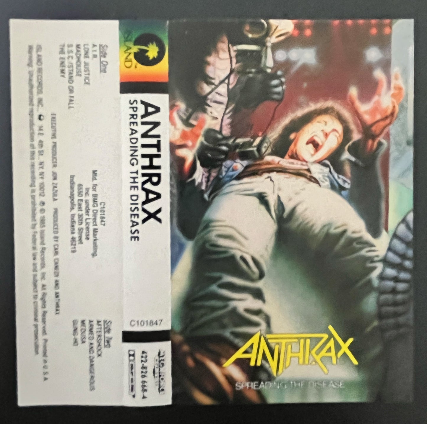 ANTHRAX - Spreading The Disease Canadian Import Cassette LP