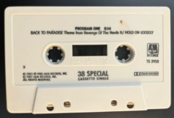 38 Special - Back To Paradise - Revenge Of The Nerds 2 U.S. Cassette Single