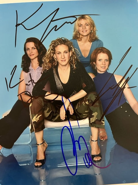 Sex & The City - Cast Fully Signed 8 x 10 Photo Parker - Cattrall - Nixon - Davis