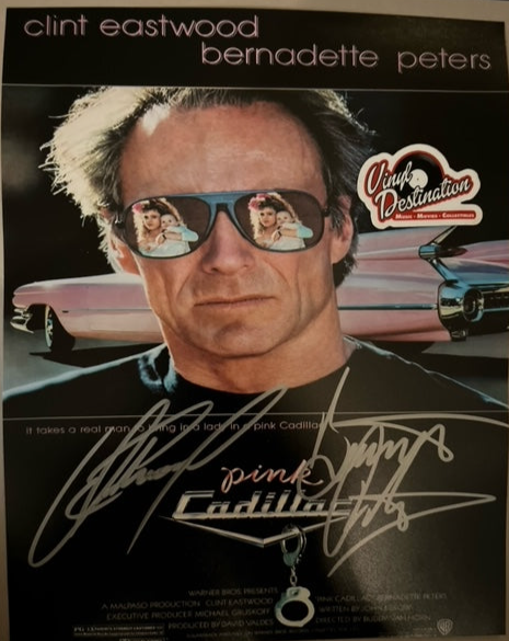 Pink Cadillac - Cast Signed 8 x 10 Photo Eastwood / Peters