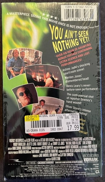 Natural Born Killers - Director's Cut 2x VHS Videocassette Set NEW / Sealed