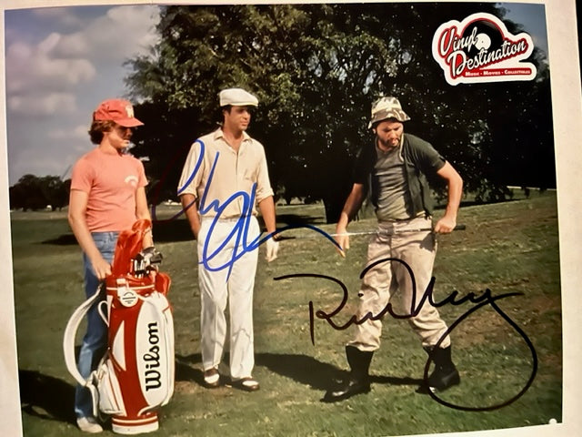 Caddyshack - Cast Signed 8 x 10 Photo Bill Murray & Chevy Chase