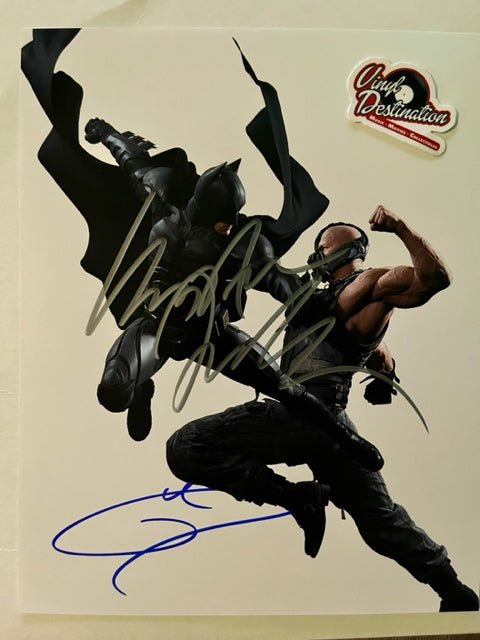 Batman - The Dark Knight Rises Hand Signed 8 x 10 Christian Bale & Tom Hardy