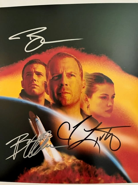 ARMAGEDDON - Cast Signed 8 x 10 Photo Willis - Affleck - Tyler