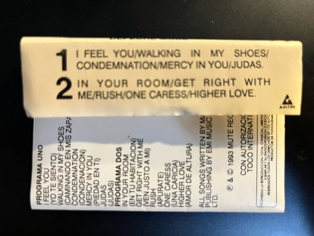 Depeche Mode - Songs Of Faith And Devotion RARE Guatemalan Cassette LP