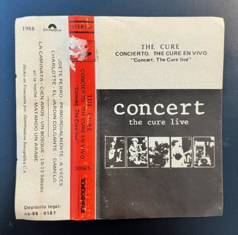 The Cure - Concert The Cure Live Very Rare Venezuelan Cassette LP