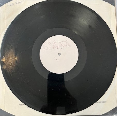 U2 - The Unforgettable Fire RARE UK 12" Test Pressing