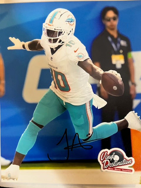 Tyreek Hill - Miami Dolphins Hand Signed 8 x 10 Photo
