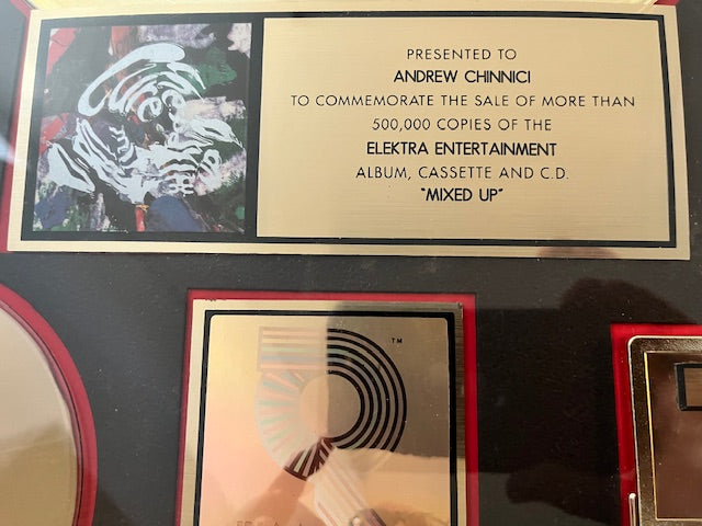 Thew Cure - Mixed Up RIAA Gold Sales Award For 500,00 Units Sold