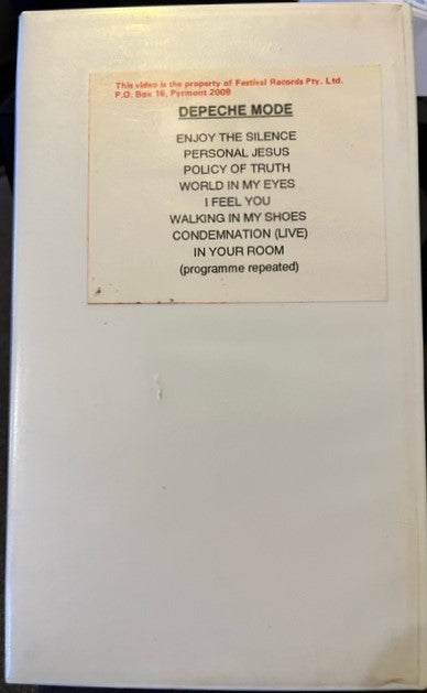 Depeche Mode - "Tour Presentation" RARE Australian Promo Only VHS Videocassette