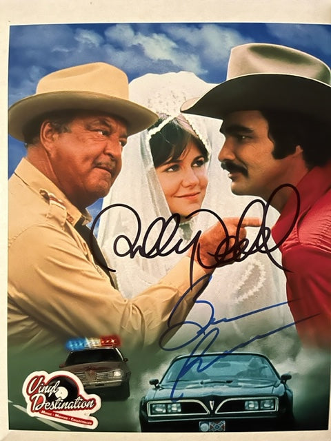 Smokey & The Bandit - Cast Signed 8 x 10 Photo Burt Reynolds & Sally Field