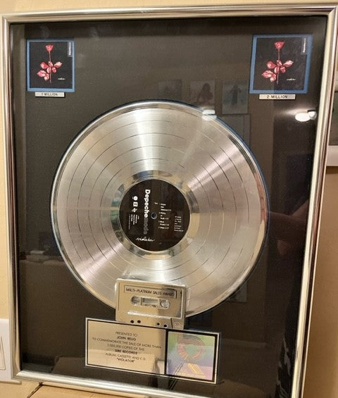 Depeche Mode - VIOLATOR RARE Double Platinum Sales Award