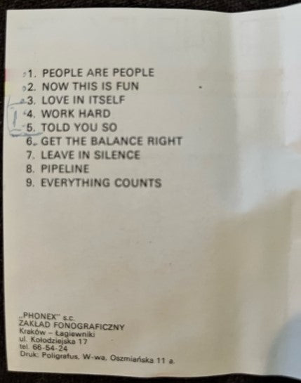 Depeche Mode - People Are People Rare Polish Import Cassette