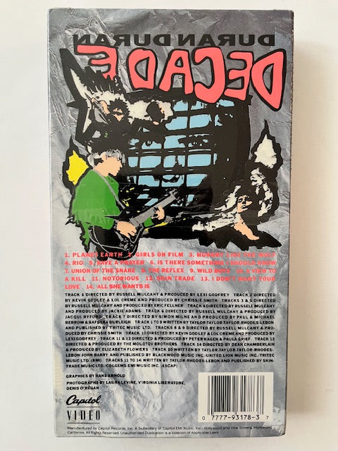 Duran Duran - Decade U.S. VHS Videocassette NEW/ Sealed