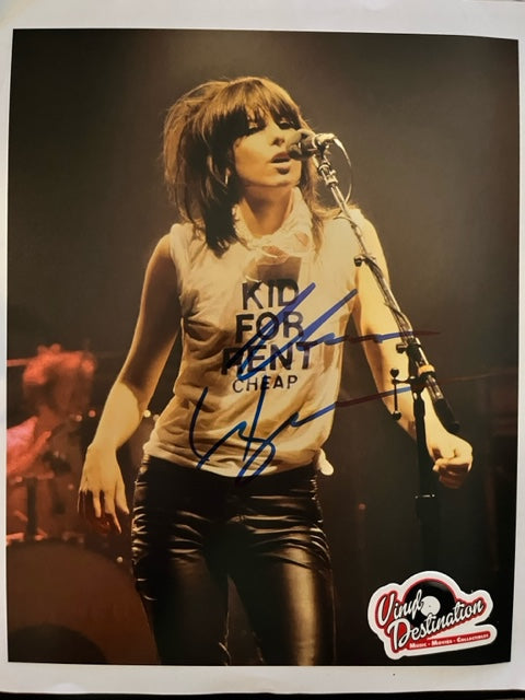 Chrissie Hynde - Pretenders - Hand Signed 8 x 10 Photo