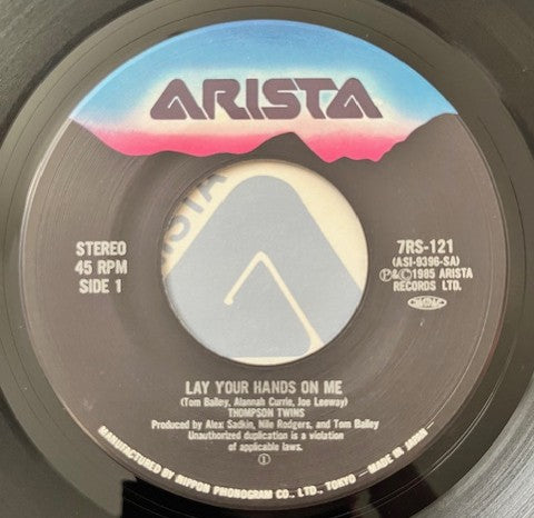 Thompson Twins - Lay Your Hands On Me Japanese 7" Single