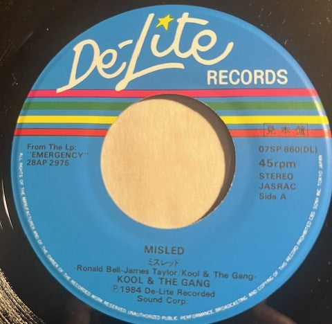 Kool & The Gang - Misled Japanese Promo 7" Single