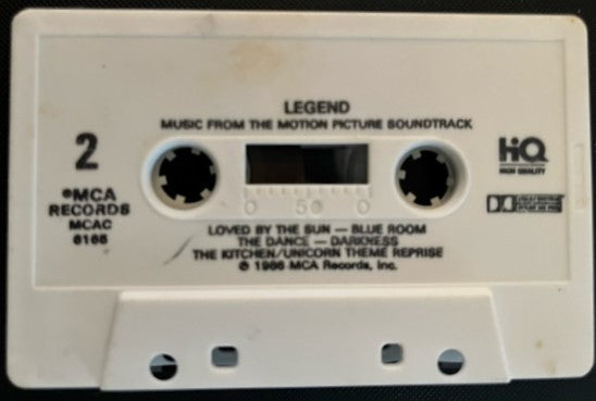 Legend - Motion Picture Soundtrack - Tangerine Dream - Cassette LP