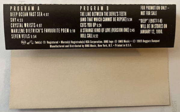 Peter Murphy - Deep Super Rare Promotional Only Cassette LP