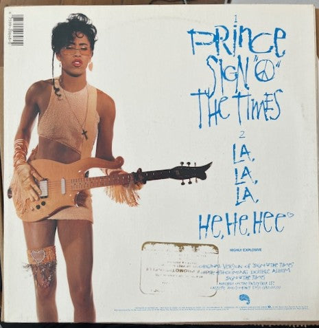 PRINCE - Sign 'O'The Times Canadian Promotional 12" Maxi-Single