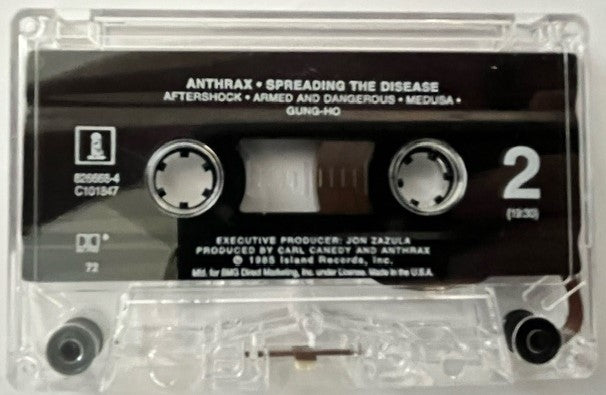 ANTHRAX - Spreading The Disease Canadian Import Cassette LP