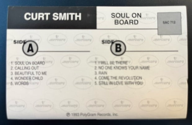 Curt Smith / Tears For Fears - Soul On Board U.S. Promo Only Cassette LP