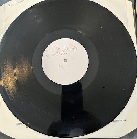 U2 - The Unforgettable Fire RARE UK 12" Test Pressing