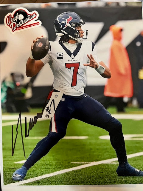 C.J. Stroud Houston Texans Quarterback Hand Signed 8 x 10 Photo