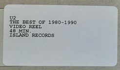 U2 - The Best Of 1980-1990 RARE Promotional Only VHS