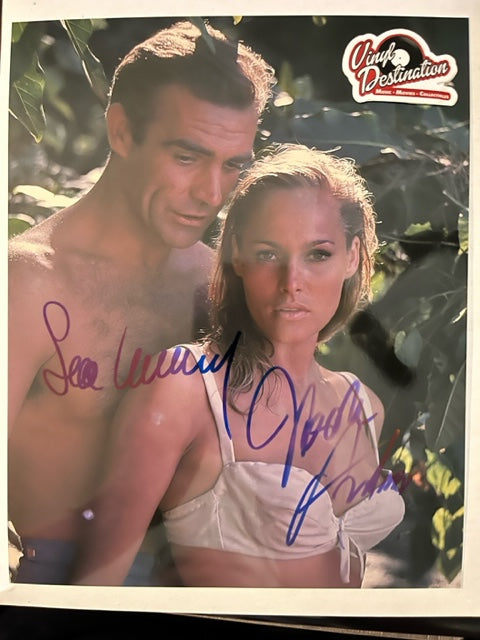 Dr. No - Cast Signed 8 x 10 Photo Sean Connery & Ursula Andress
